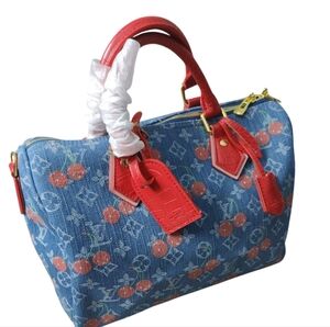 LV Cherry Denim Bag Speedy 30
